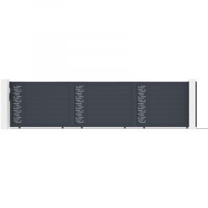 Casanoov - Portail coulissant 6m arlberg 600 x 140cm aluminium gris