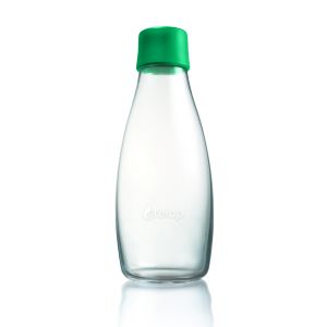 Retap Bouteille en verre 0,5 L vert foncé