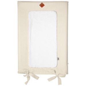 Sevira Kids Housse de matelas à langer en Lin Lavé 70 x 50cm