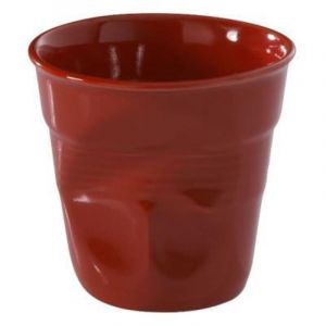 Revol Froiss&eacute; Gobelet Porcelaine Rouge Piment