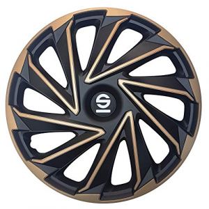 Image de sparco 4 ENJOLIVEURS 15'' VARESE OR - NOIR