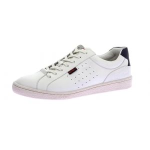 Kickers Homme SACKERS Basket, Camel Blanc Casse Rouge, 42