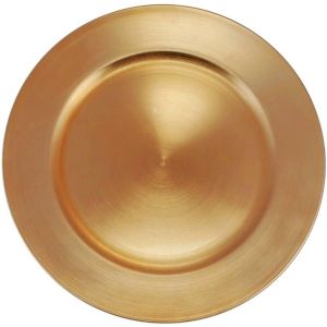Ruedelafete Grande sous-assiette plastique 33cm, Or