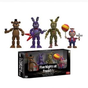 Lot 4 Personnages Boite A Five Nights At Freddy 's Freddy Chica Bonnie Funtime Foxy