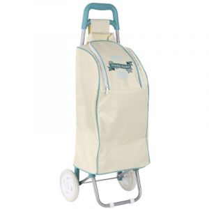 Chariot Shopping en Tissu Bleu avec Compartiment Isotherme - SHOPPY - ALTOBUY