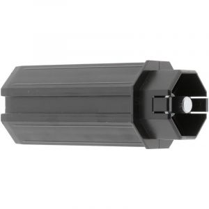 Cyclingcolors Embout tube volet roulant octogonal PVC Fenêtre tube octogonal de 50 mm sortie Ø 10 mm mâle rentrant