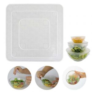 Image de COOK'CONCEPT couvercle extensible r&eacute;utilisable silicone