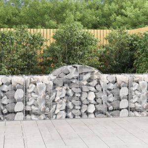 Image de VidaXL Paniers à gabions arqués 20 pcs 200x50x80/100 cm Fer galvanisé - N/A