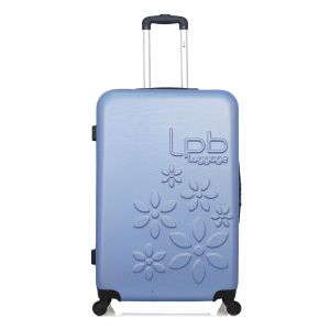 Valise Moyen S&eacute;jour 4 roues Eleonor 65 cm bleu