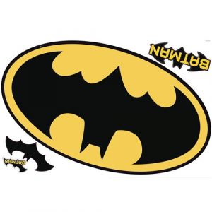 Image de ROOMMATES Sticker ardoise repositionnable logo Batman DC Comics 68,6CM X 101,6CM
