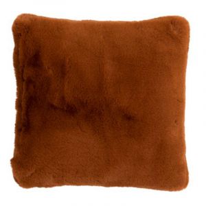 Image de Coussin Imitation Fourrure "Cutie" 45x45cm Rouille Prix