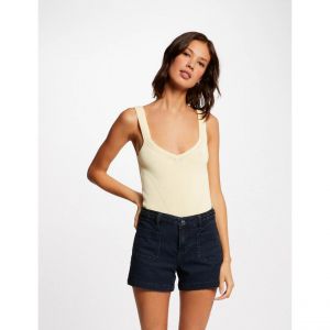 Morgan Pull débardeur avec col en V Jaune - Couleur Jaune - Taille L