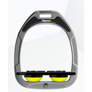 Étriers Plat Grip Aluminium/Noir/Jaune Flex-On Green Composite