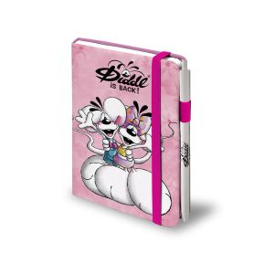 Set carnet format A6 + stylo Diddl assorti (modèle aléatoire) - Rose