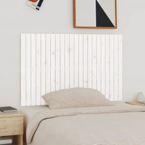 Image de VidaXL Tête de lit murale Blanc 140x3x90 cm Bois massif de pin