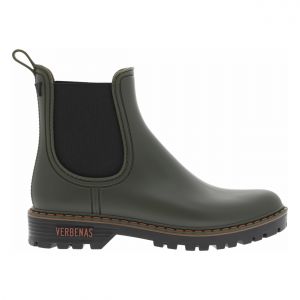 Boots FEMME Verbenas kaki et à soufflet élastiqué