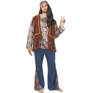 Ruedelafete 1 Déguisement adulte pour homme en Hippie taille S/M REF/88361