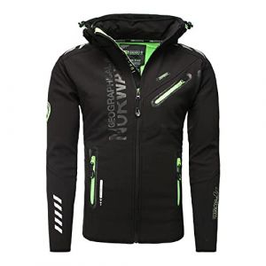 Geographical Norway Veste Softshell Noire Homme Royaut&eacute;