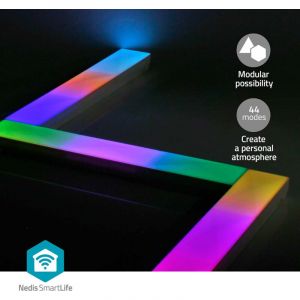 Nedis WIFILW06RGB - Rail LED RGBW connecté à intensité variable LED/8W/230V Wi-Fi Tuya