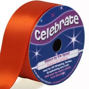 Image de Celebrate 4m de Ruban Satin - orange - Largeur 2.5cm