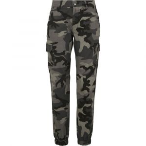 Image de Urban classics Femme Ladies High Waist Camo Cargo Pantalon, Multicolore