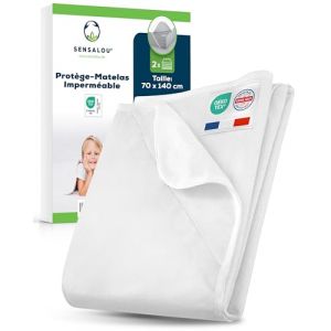 Sensalou Matratzenschoner wasserdicht 70 x 140 cm Matratzenschutzauflage 2er Set
