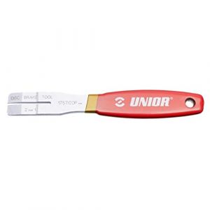 Unior Outil de Frein à Disque 2 pour 1 Vélo, Rouge, Taille Unique