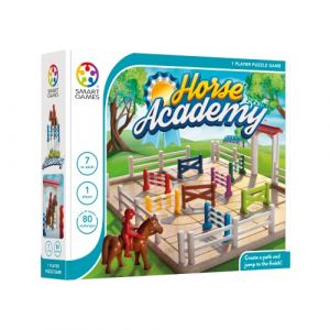 Image de SmartGames Cheval Academy, Jeu de Puzzle avec 80 défis, 7 Ans et Plus