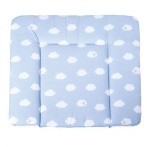 Roba Matelas à langer souple 'Petite Nuage bleu', 85x75cm, matelas à langer souple avec revêtement en PU.