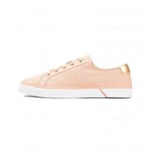 Tommy Hilfiger Chaussures à semelle cuvette basses en toile avec détails métallisés Orange - Taille 36