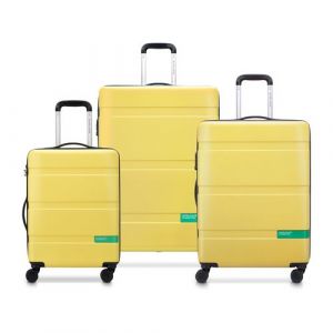 DELSEY PARIS - NOW HARDSIDE - Set de 3 valises rigides 66cm/ 76cm - Jaune lumineux