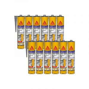 Image de Sika Lot de 12 mastics colle multi-usages flex 11 fc Purform - Gris b&eacute;ton - 300 ml - Beige