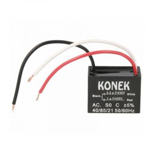 Konek - Moteur &agrave; condensateur 1uf+0,5uf 450vac avec c&acirc;bles Vis de fixation M4 1mf+0,5mf