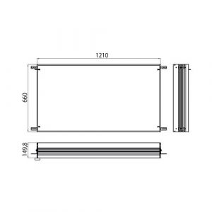 Image de Emco Prestige Cadre d'encastrement pour armoire de toilette avec éclairage, 989700022,