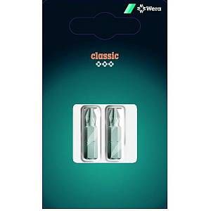 Wera Lot de 2 embouts 851/1 Z série 1 entraînement 1/4 Phillips PH3x25mm W RK 05073306001