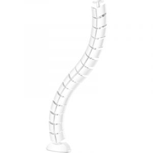 MyWALL Guide-c&acirc;bles HZ44WL avec Une Longueur jusqu'&agrave; 730 mm, Gestion des c&acirc;bles pour Bureaux avec Fixation par vis, Canal de c&acirc;ble Rond &agrave; 2 canaux avec Structure tournante modulaire