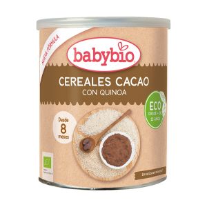 BabyBio Mingau de Cereais e Cacau com Quinoa +8m Eco 220g