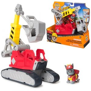 Spin Master Ruben & Compagnie - Grue Puissante De Charlie - Voiture Figurine Pat Patrouille À Collectionner - Dessin Animé Aventures Constructions - Pat Patrouille Jouet - Voiture Enfant - Jouet Enfant 3 Ans Et +