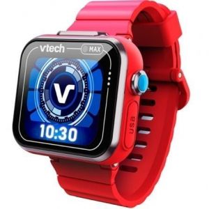 Vtech Montre connectée Kidizoom Max Red, double caméra, 256 Mo de jeux pour enfants