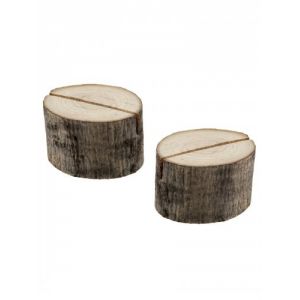 Santex 5094-26 - 2 marque-places rondins de bois