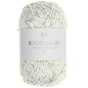 Rico Design Fil à crocheter en coton - Ricorumi - 25 g Arc-en-ciel Brillant
