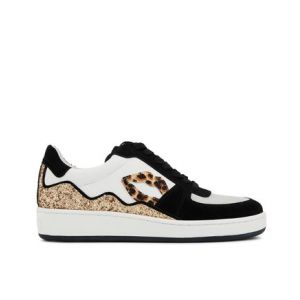 Image de Baskets En Cuir Loulou Leopard