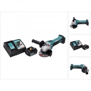 Makita DGA 452 RT1 Meuleuse d'angle sans fil 18 V 115 mm + 1x Batterie 5,0 Ah + Chargeur