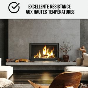 Arcane industries Béton Ciré Cheminée, Kit avec primaire et vernis - couleur kit 5 m2 (2 couches) Grenade Rouge