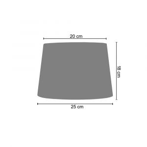 Tosel Abat - Jour 1 lumi&egrave;re - luminaire int&eacute;rieur - tissu rose - Style urbain - H18cm L25cm P20cm