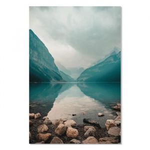 Hxadeco - Affiche Paysage canadien - 40x60cm - made in France - Bleu