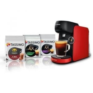 Bosch Tassimo FINESSE TAS163E noir + 3 packs de T- Dis