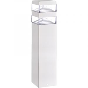 Lumihome Borne led extérieur Pyramide Blanche 40cm 32 LED