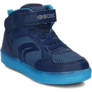 Image de Geox J Kommodor C, Baskets Hautes Gar&ccedil;on, Bleu (Navy/Lt Blue), 38 EU