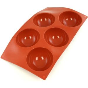 Paderno Moule flexible Flexipad en silicone 5 demi-sphères